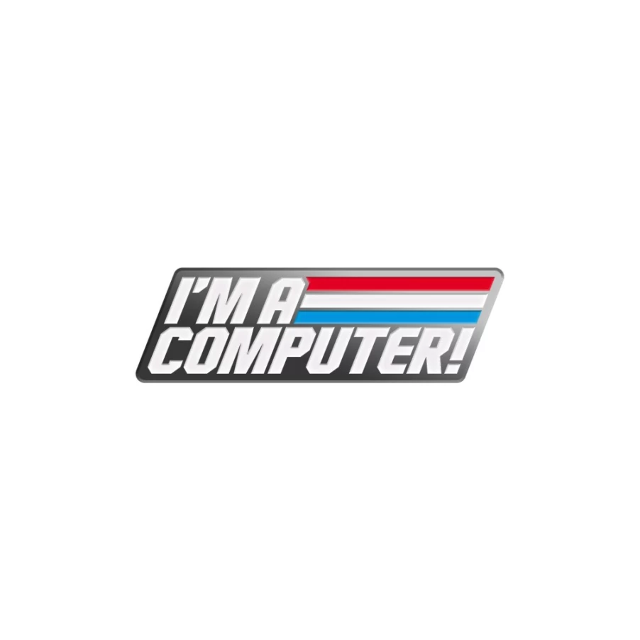 Super7 G.I. Joe PSA "I'm A Computer" Enamel Pin - Collectible Vintage Cartoon Badge