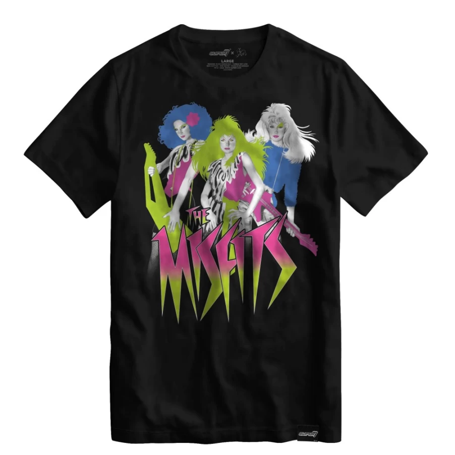 Super7 Jem And The Holograms vs The Misfits Tour Vintage Graphic T-Shirt
