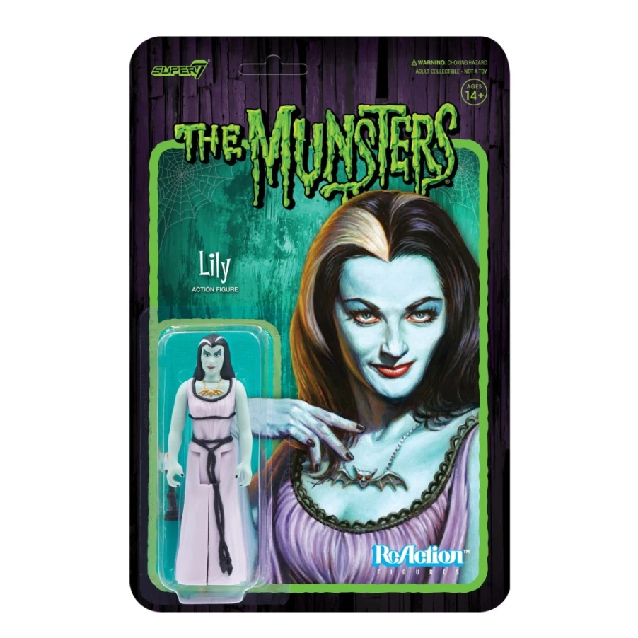 Super7 Munsters Reaction Figures Wave 1 - Lily Munster Collectible Action Figure