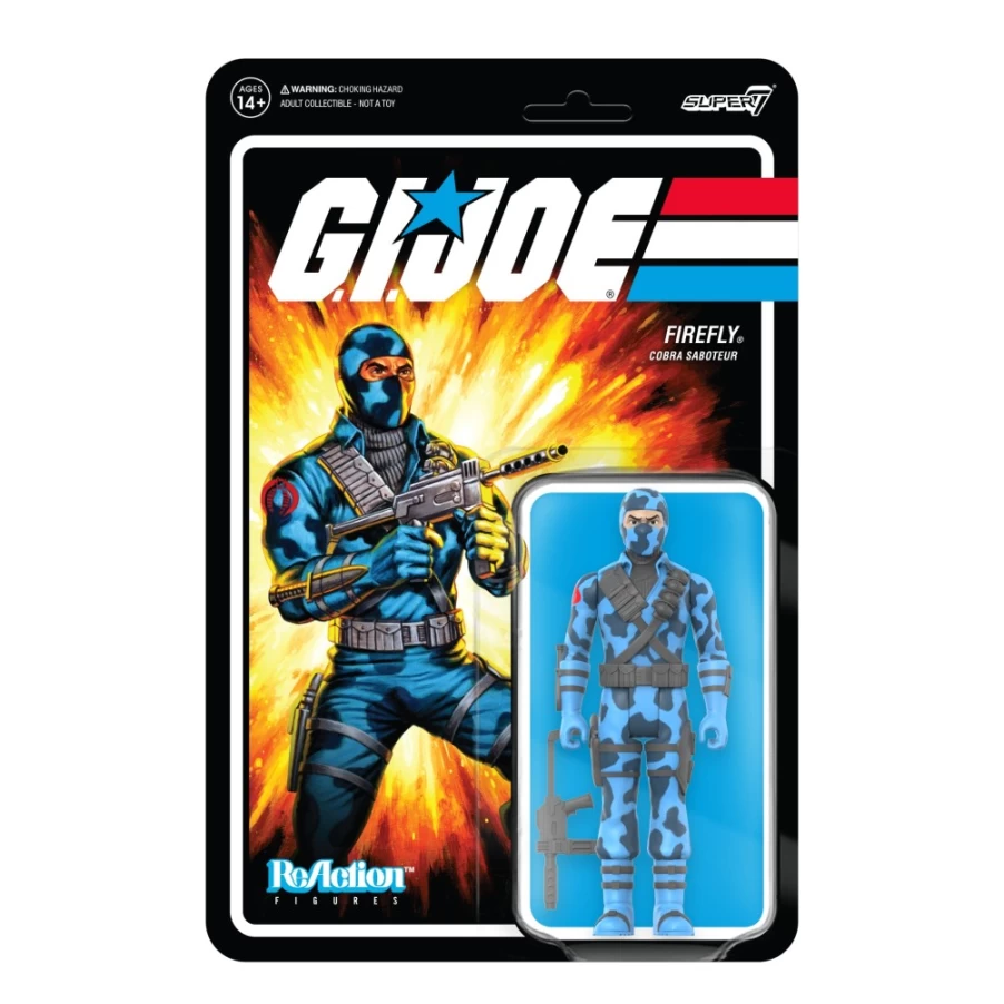 Super7 G.I. Joe Reaction Figures Wave 3 - Firefly Comic Colors Action Figure