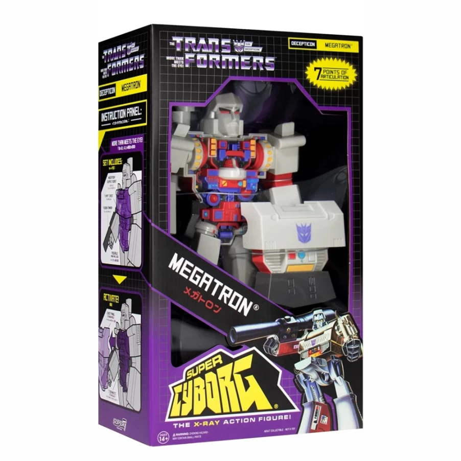 Super7 Transformers G1 Megatron Super Cyborg Action Figure - Full Color Collectible