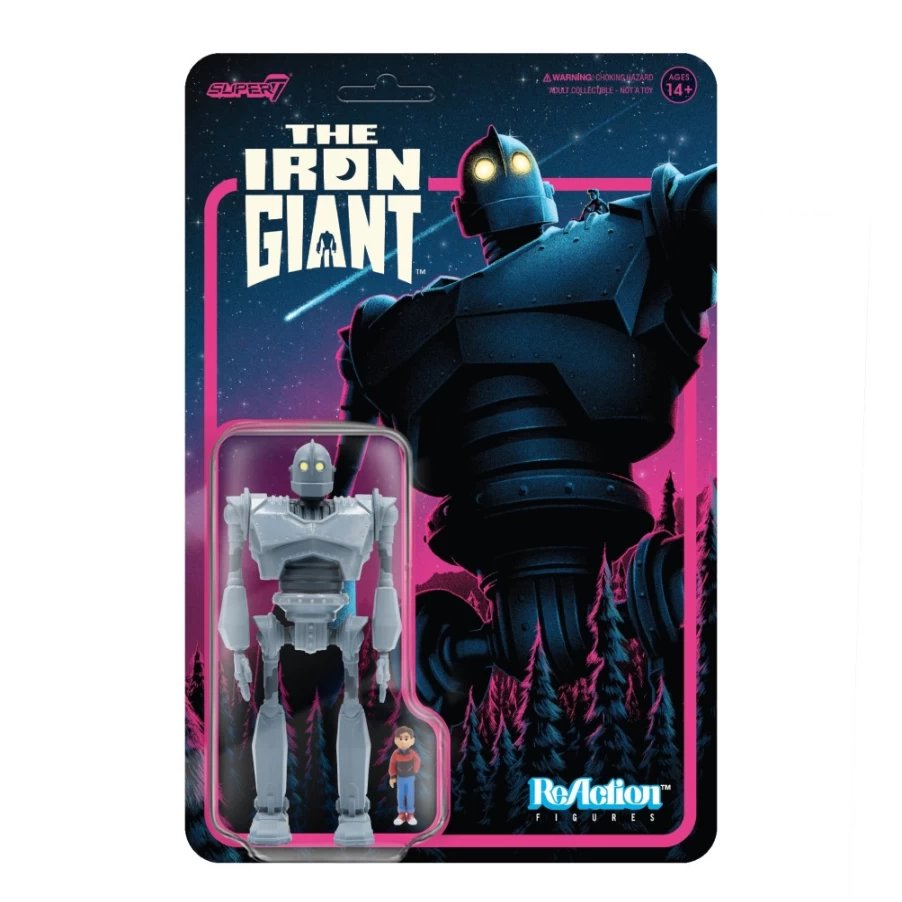 Super7 The Iron Giant Reaction Figure with Hogarth Hughes - Collectible Action Figure