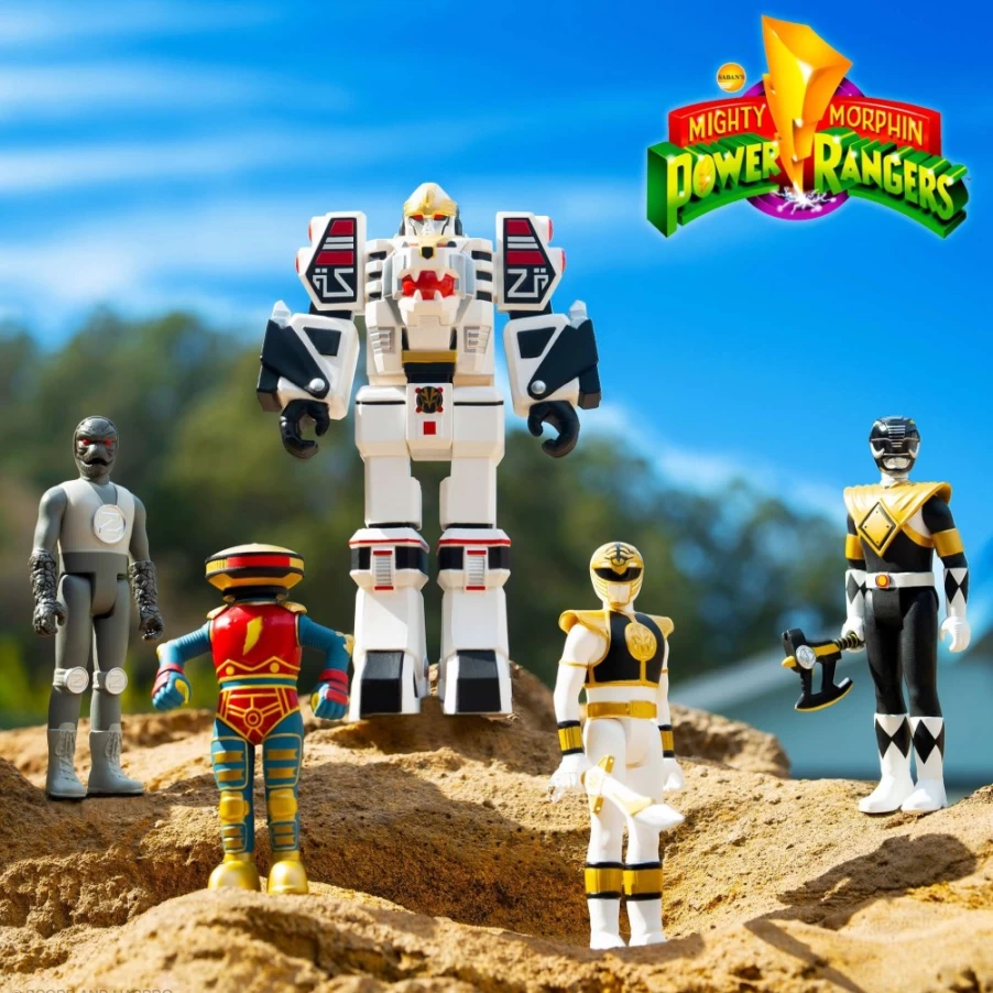 Super7 Mighty Morphin Power Rangers Reaction Figures Wave 4 - 5-Piece Collectible Set