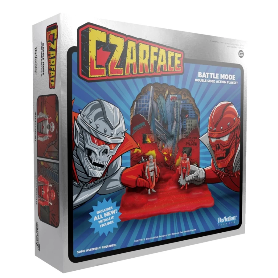 Super7 Czarface Battle Mode Reaction Figures - Double-Sided Action Playset Collectible