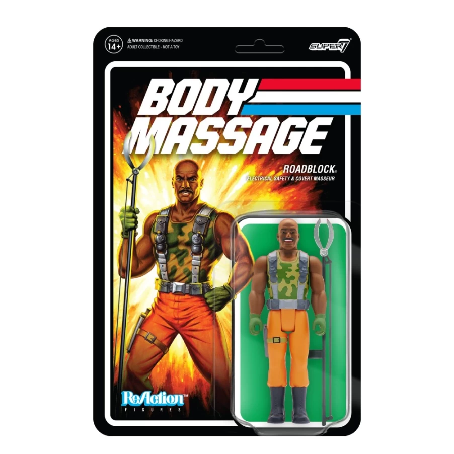 Super7 G.I. Joe Reaction Figures Wave 3 - Roadblock Action Figure Collectible Toy