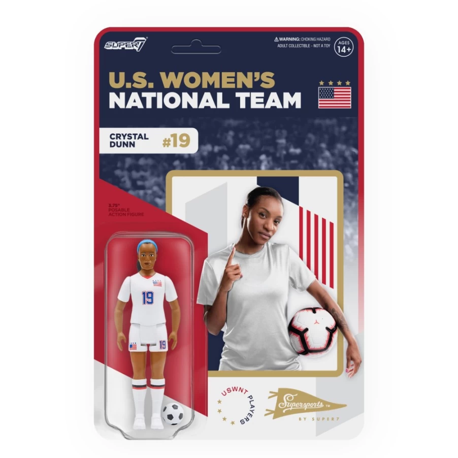 Super7 Crystal Dunn USWNT Action Figure - Limited Edition Collectible
