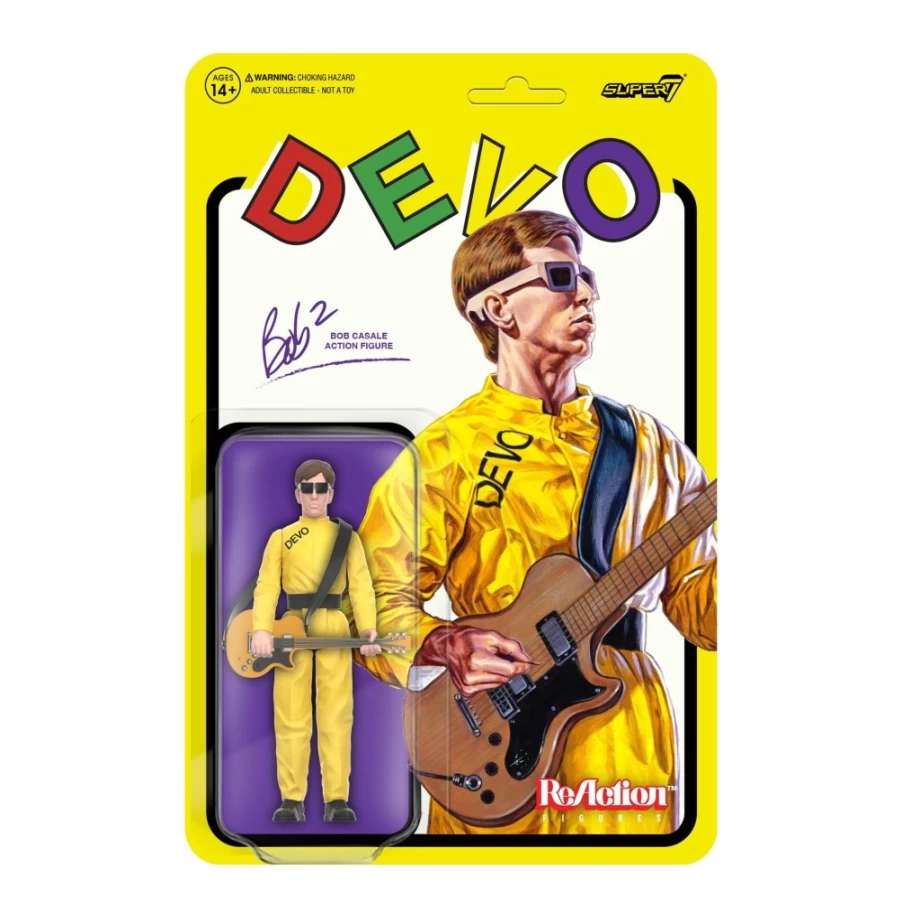 Super7 Devo Reaction Figure Wave 2 - Bob Casale Satisfaction Collectible Action Figure
