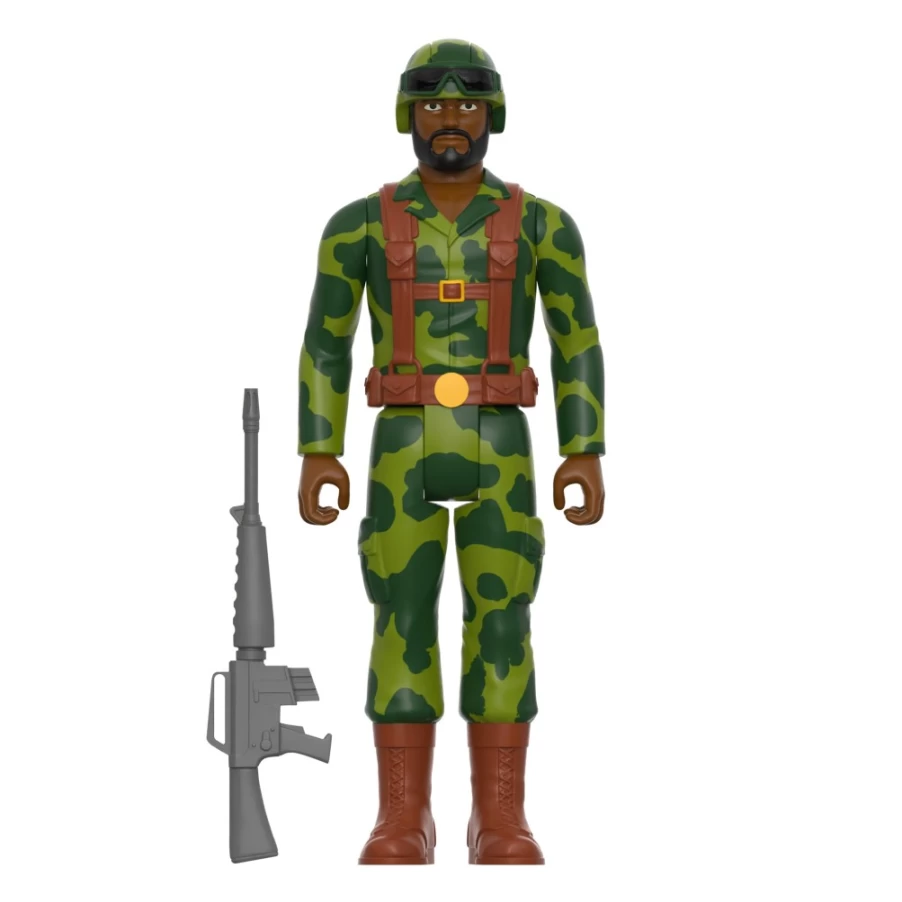 Super7 G.I. Joe Reaction Wave 4 Action Figure - Trooper with Dark Brown Beard Collectible