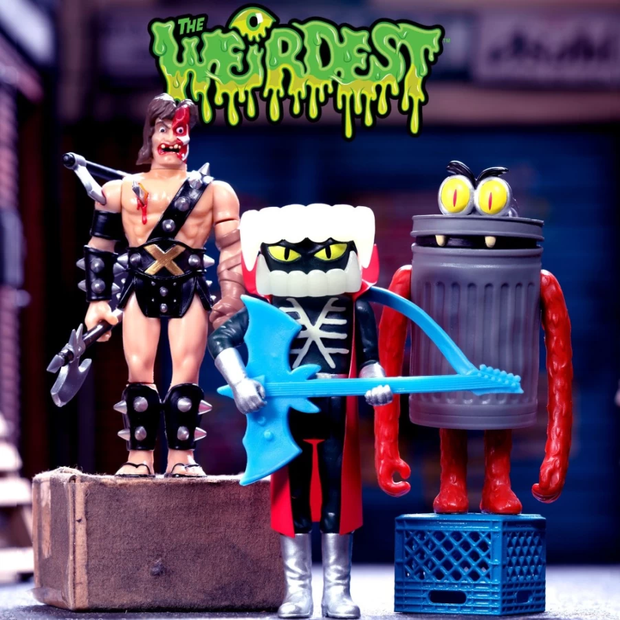 Super7 The Weirdest Wave 1 Action Figures - Blood, Trashquatch & Gor-Ior Collectible Set