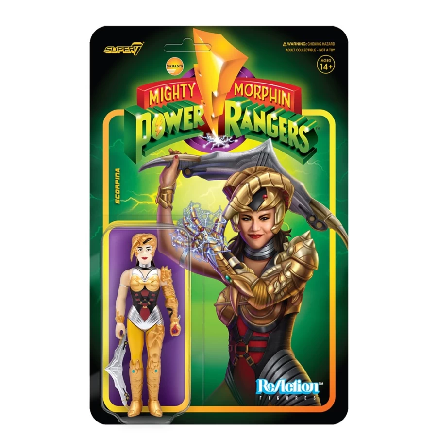 Super7 Mighty Morphin Power Rangers Scorpina Action Figure - Wave 2 Collectible Toy