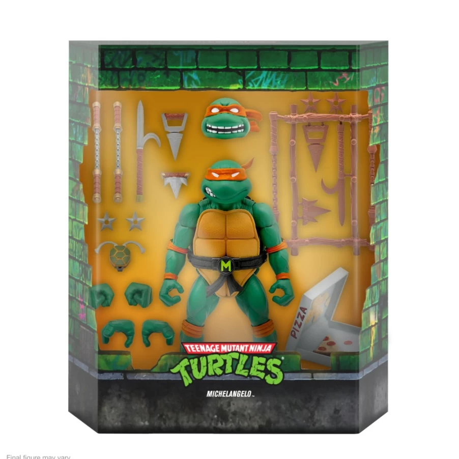 Super7 Teenage Mutant Ninja Turtles Ultimates! Wave 3 Michelangelo Action Figure