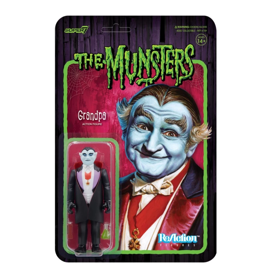 Super7 Munsters Reaction Figures Wave 1 - Grandpa Action Figure Collectible