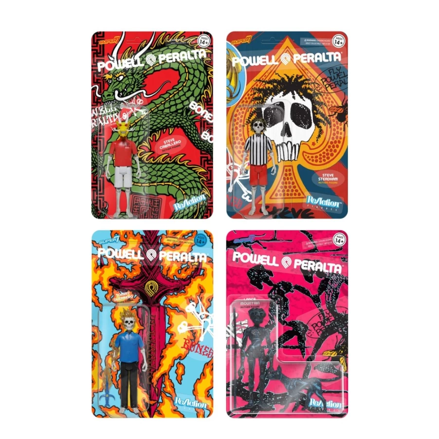 Super7 Powell-Peralta Reaction Figures Wave 1 - 4-Piece Collectible Set