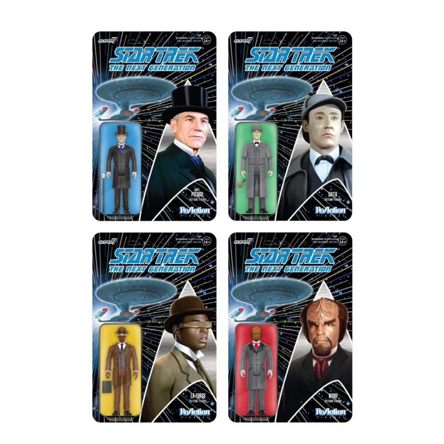 Super7 Star Trek: The Next Generation Wave 3 Action Figures - 4-Pack Collectible Set