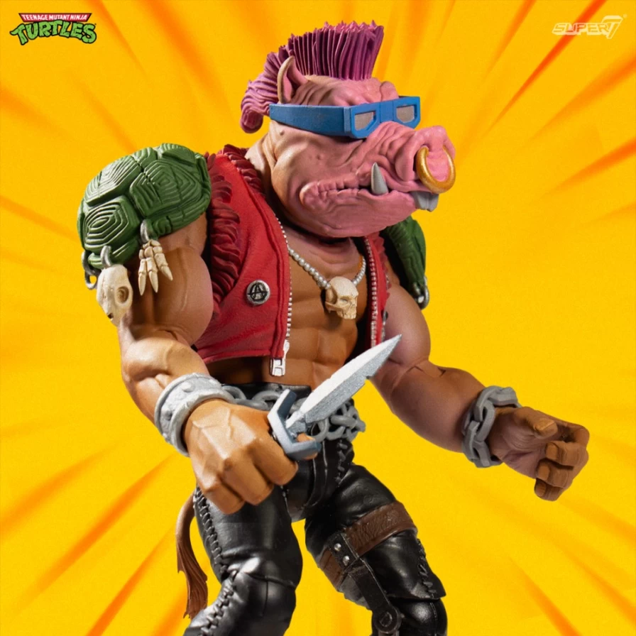 Super7 Teenage Mutant Ninja Turtles Ultimates! Wave 2 Bebop Action Figure - TMNT Collectible