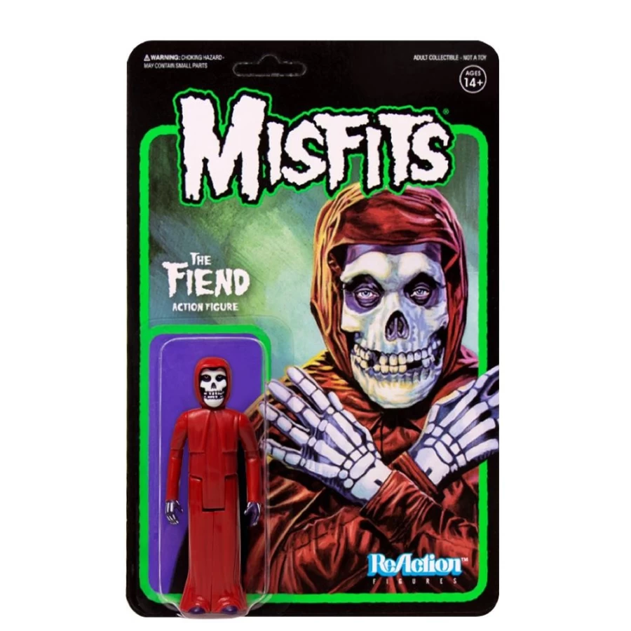 Super7 The Fiend Crimson Red Reaction Figure - Misfits Collectible Toy