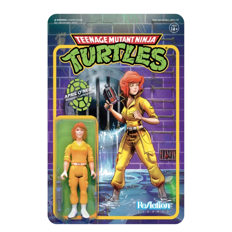 Super7 Teenage Mutant Ninja Turtles Reaction Figure Wave 2 - April O'Neil Action Figure Collectible