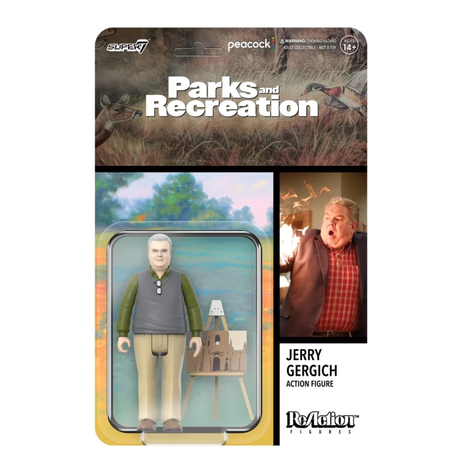 Super7 Parks And Recreation Jerry Gergich Reaction Figure Wave 2 Collectible Toy