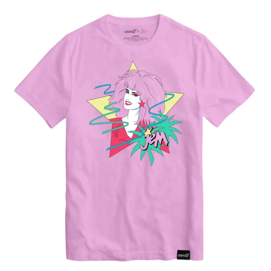 Super7 Jem And The Holograms Portrait Star Graphic T-Shirt