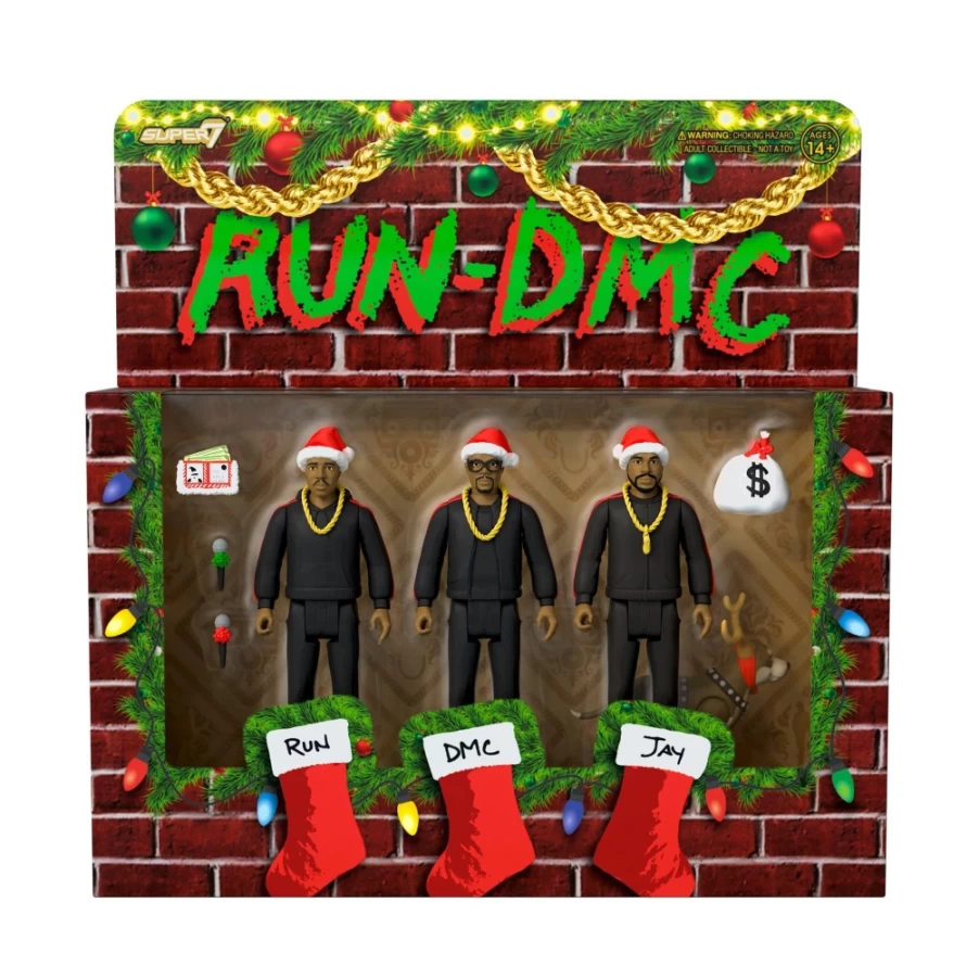 Super7 Run DMC Reaction Figures Wave 2 - Holiday 3 Pack Collectible Action Figures