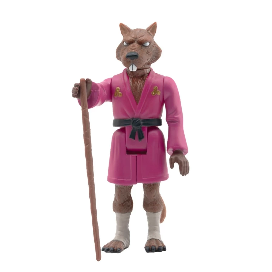 Super7 Teenage Mutant Ninja Turtles Splinter Reaction Figure Wave 2 Collectible Action Figure