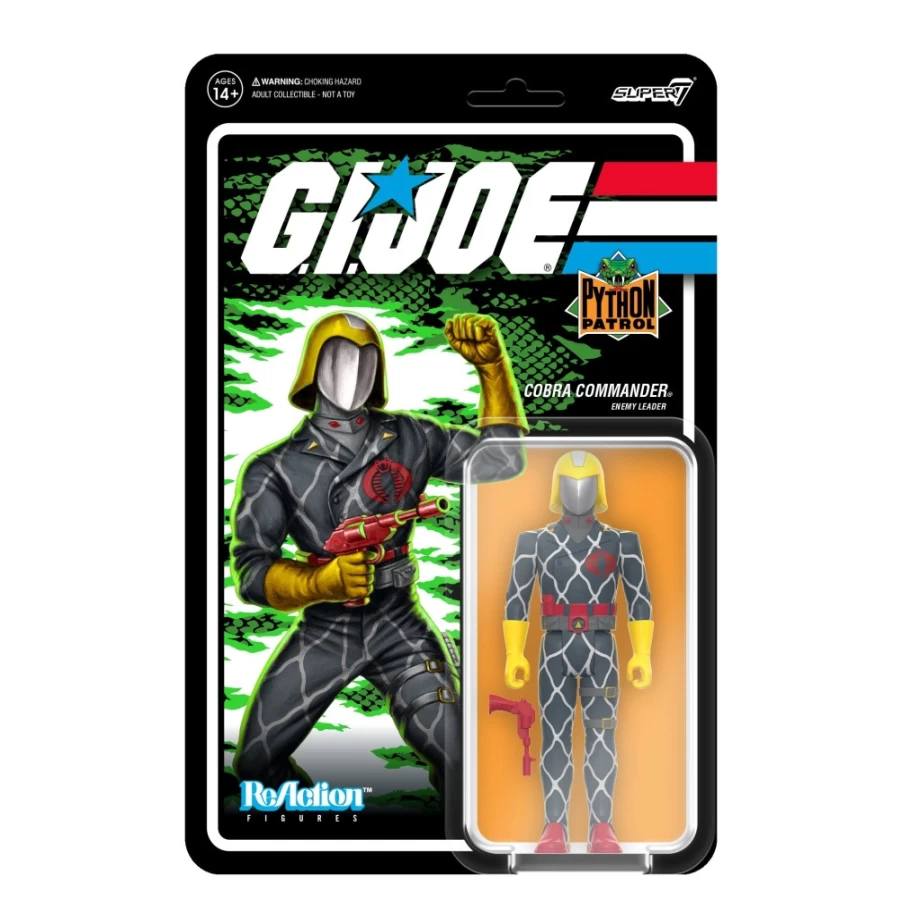 Super7 G.I. Joe Reaction Figures Wave 6 - Python Patrol Cobra Commander Action Figure