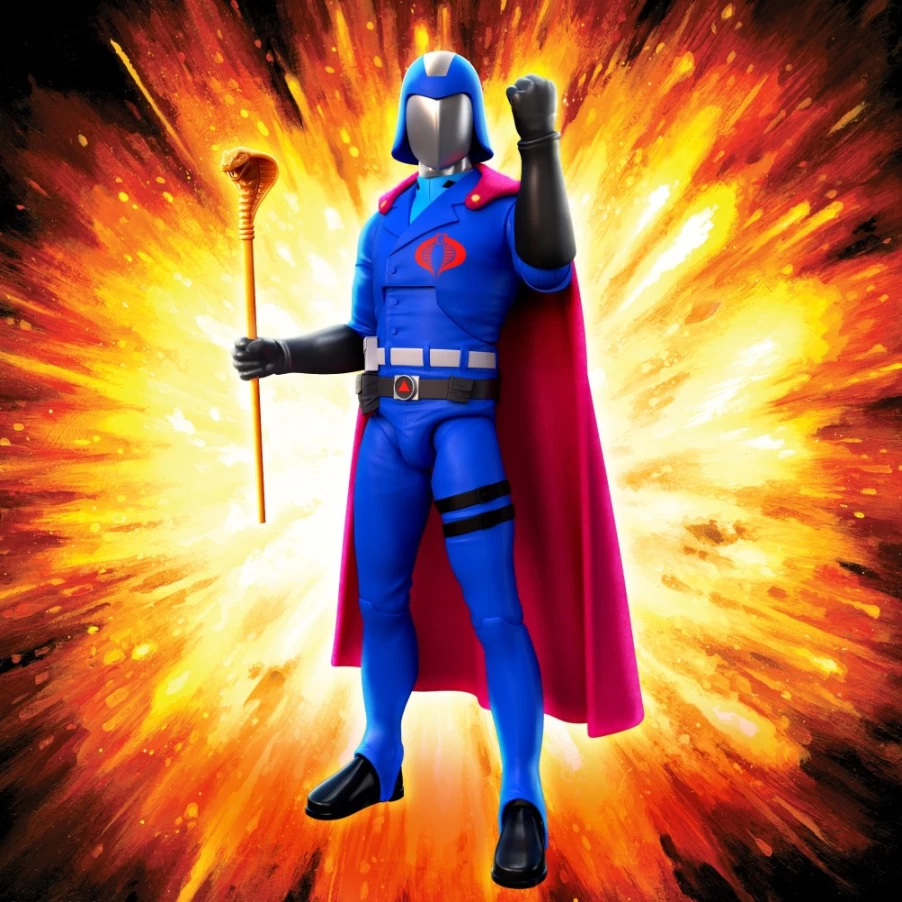 Super7 G.I. Joe Ultimates! Cobra Commander Action Figure - Wave 1 Collectible