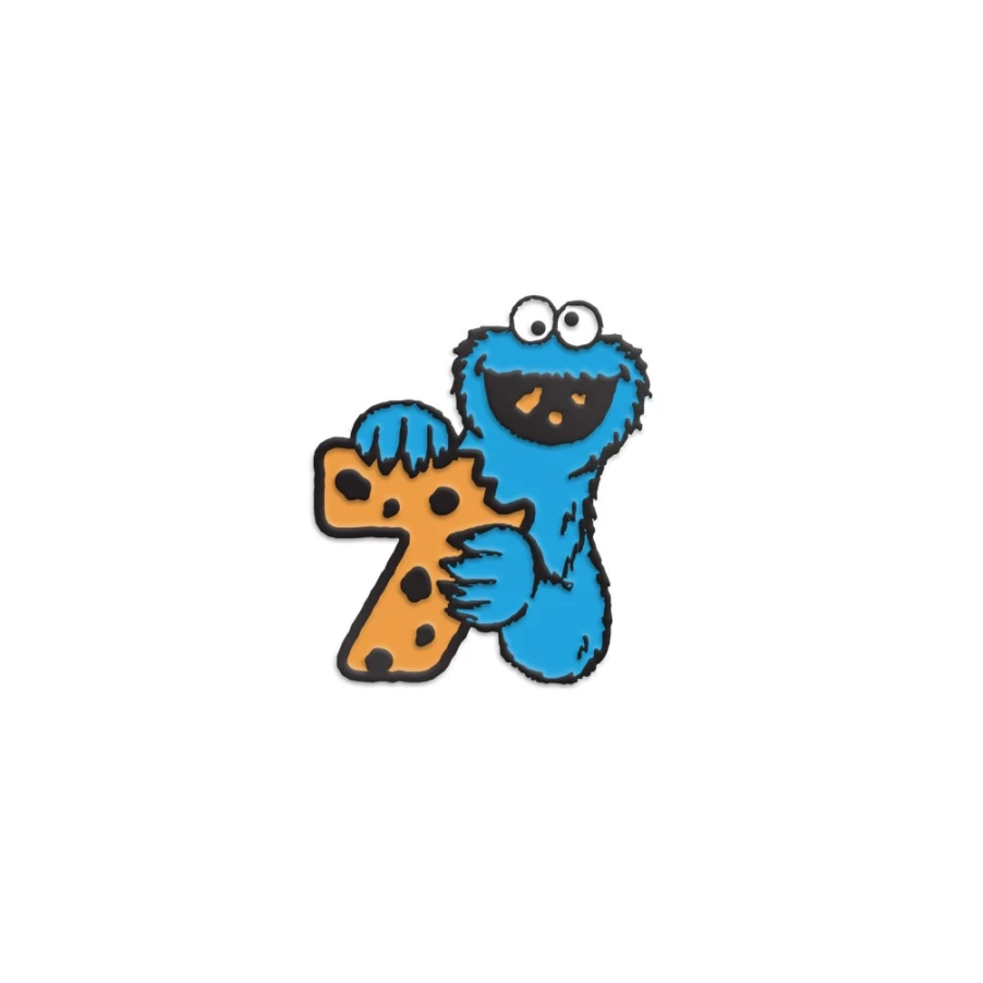 Super7 Cookie Monster Enamel Pin - Sesame Street Collectible Badge