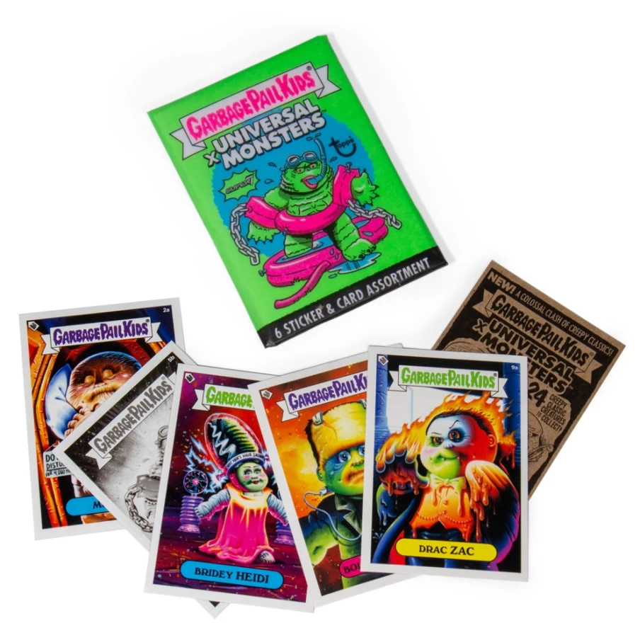 Super7 Universal Monsters X GPK Green Wax Pack - Vintage Horror Collectible Trading Cards
