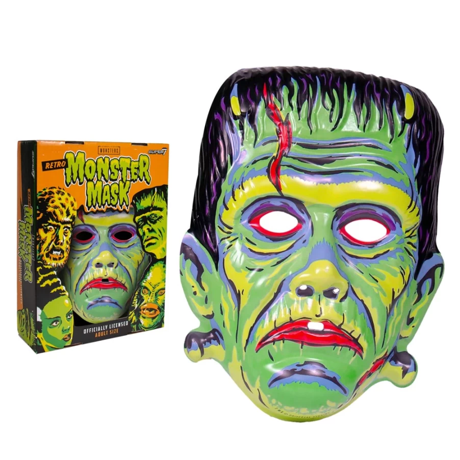 Super7 Universal Monsters Frankenstein Mask - Green Collectible Horror Monster Face Cover