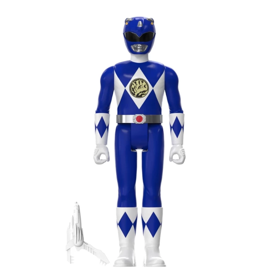Super7 Mighty Morphin Power Rangers Blue Ranger Action Figure SDCC 2023 Exclusive Triangle Box