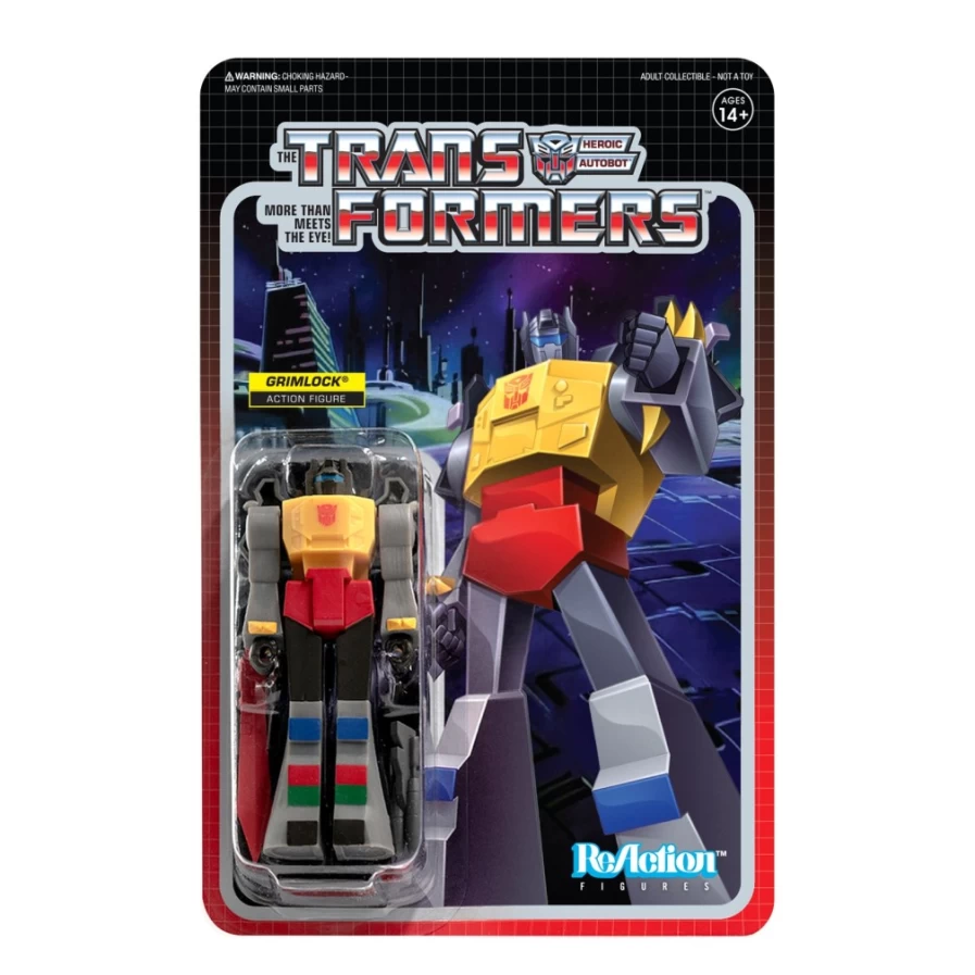 Super7 Transformers Reaction Figure Wave 2 - Grimlock Collectible Action Figure