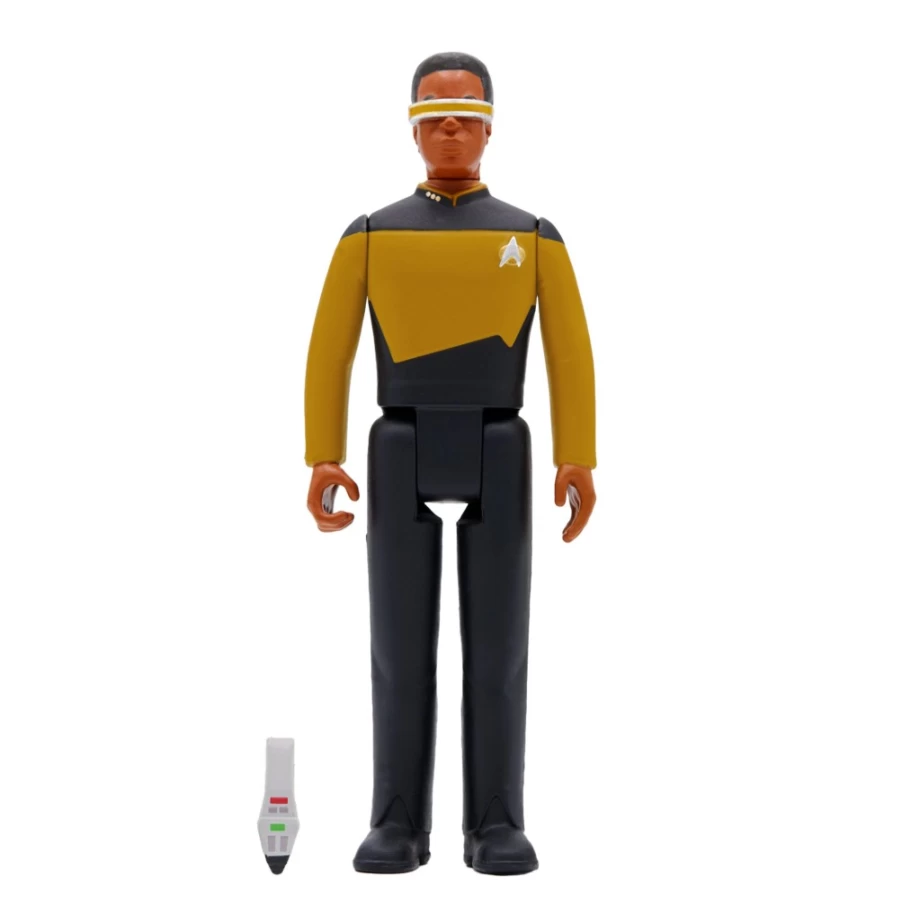 Super7 Star Trek: The Next Generation Lt. Commander Geordi La Forge Reaction Figure Wave 2 Action Figure