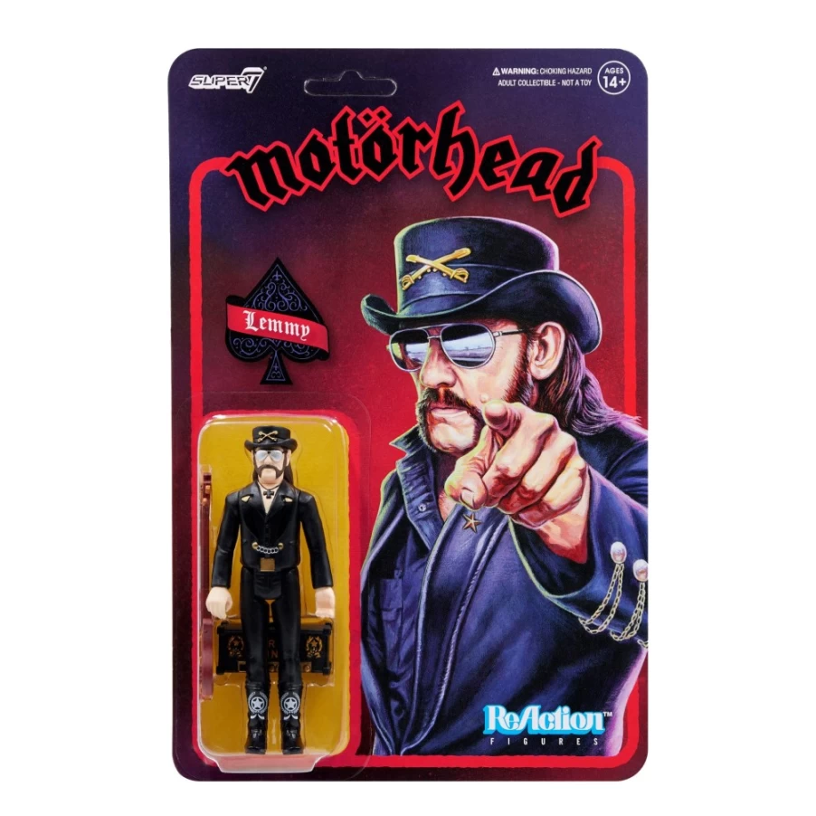 Super7 Motorhead Lemmy Kilmister Reaction Figure - Modern Cowboy Collectible Toy