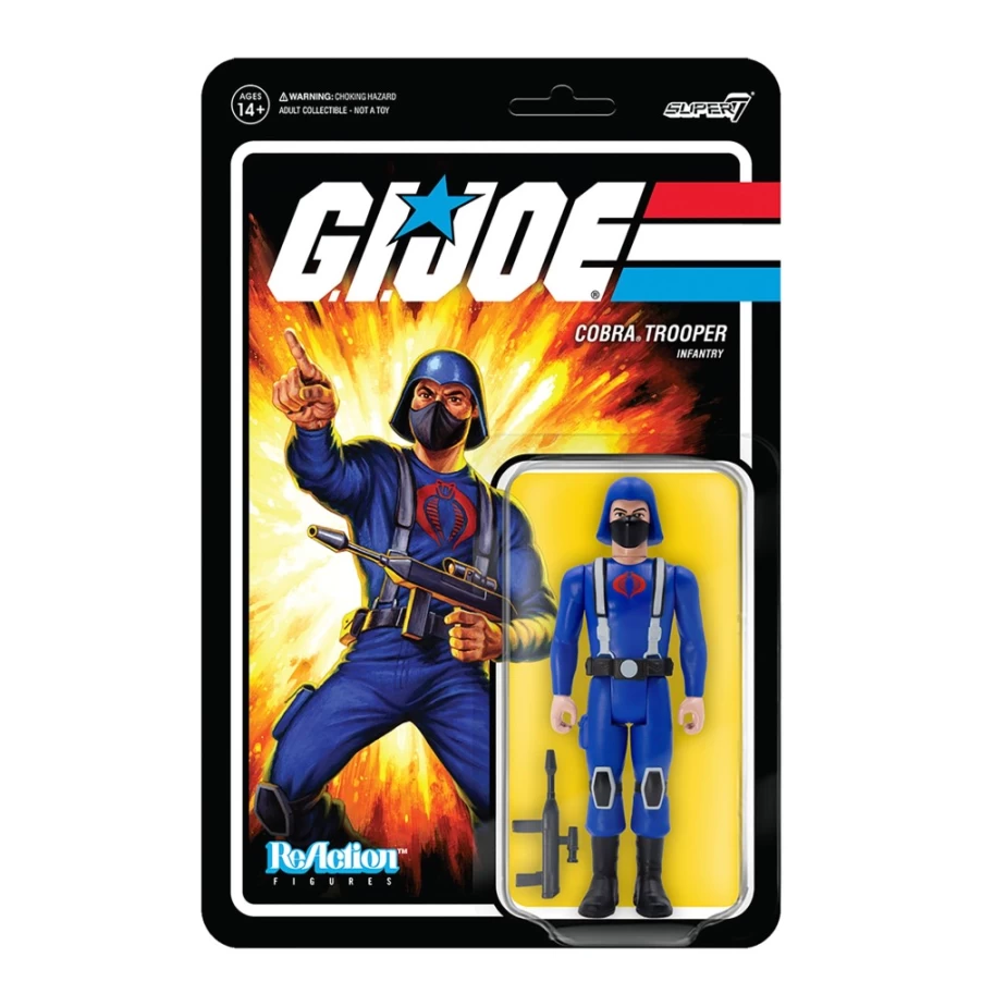 Super7 G.I. Joe Reaction Figures Wave 1 - Cobra Trooper H.I.S.S. Pink Variant Action Figure