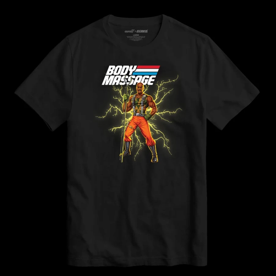 Super7 G.I. Joe Graphic T-Shirt - Official Body Massage Design Cotton Tee