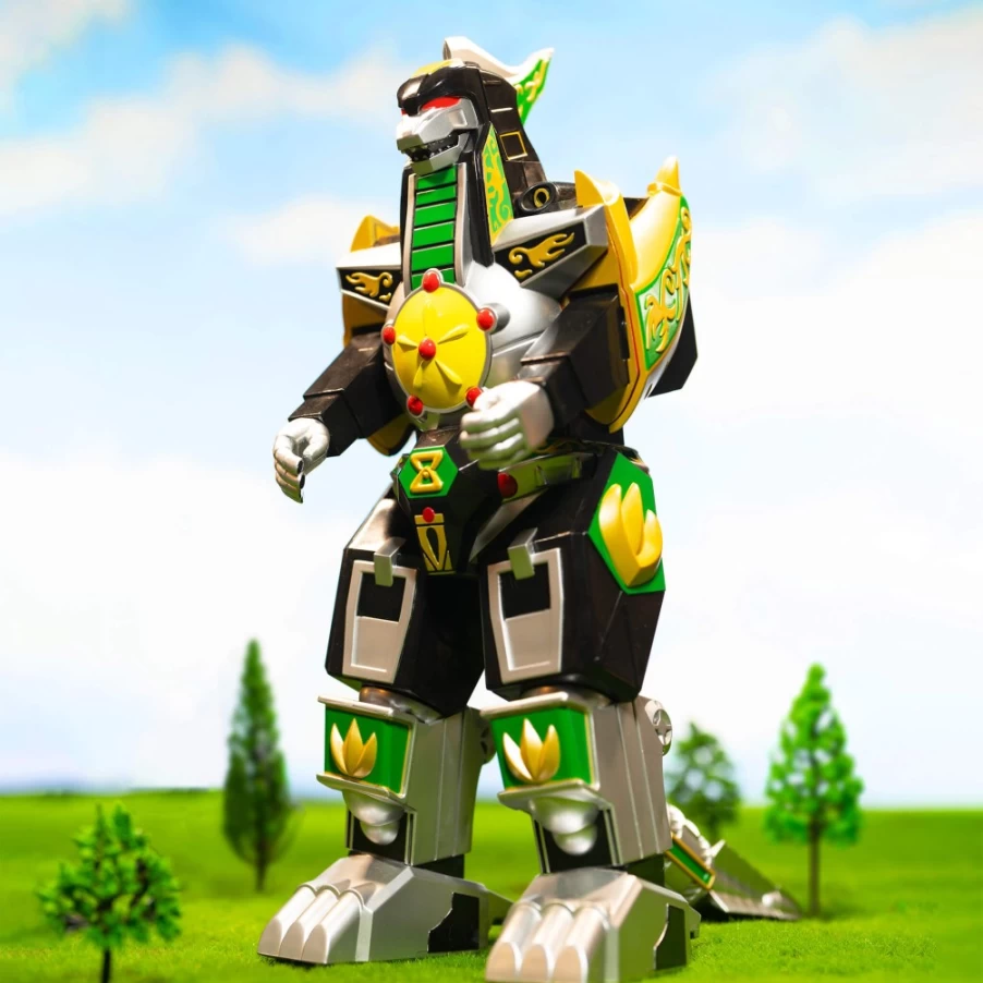 Super7 Mighty Morphin Power Rangers Dragonzord Super Cyborg Action Figure - Full Color Collectible