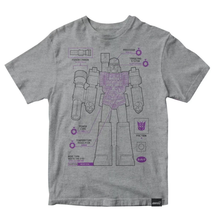 Super7 Transformers Megatron Cyborg Graphic Tee - Official Licensed T-Shirt