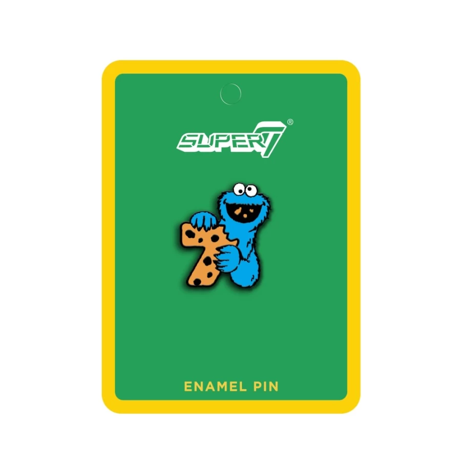 Super7 Cookie Monster Enamel Pin - Sesame Street Collectible Badge