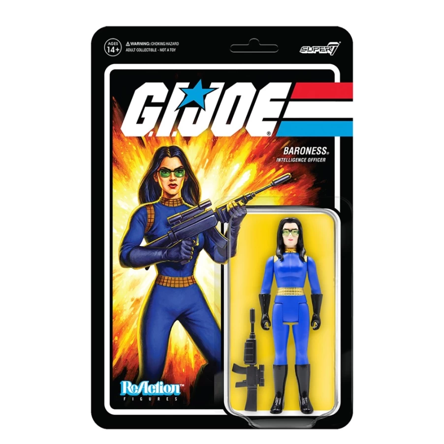 Super7 G.I. Joe Reaction Figures Wave 1 - Baroness Action Figure Collectible
