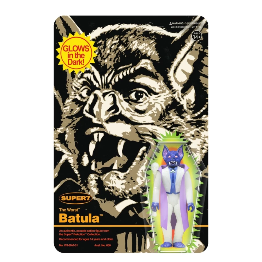 Super7 The Worst Reaction Wave 1 - Batula Glow in The Dark Monster Action Figure