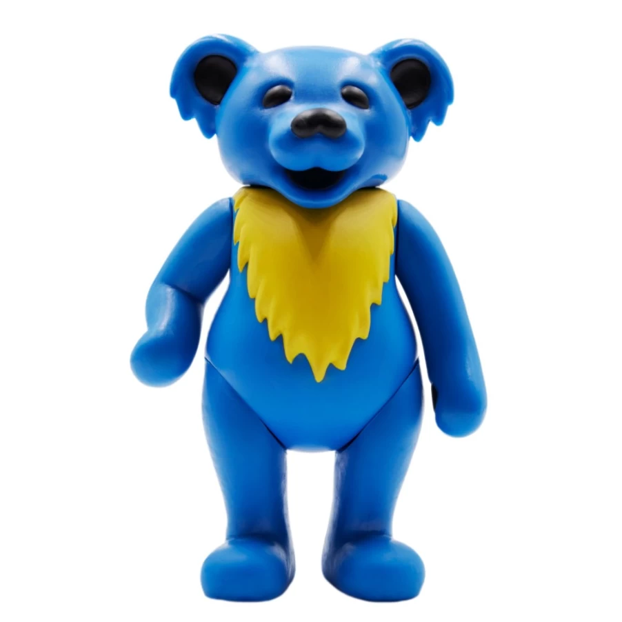 Super7 Grateful Dead Dancing Bear Reaction Figure - Stealie Blue Collectible Toy