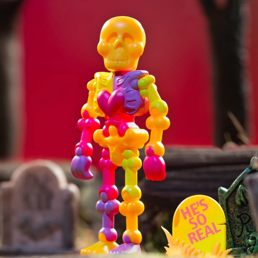 Super7 Mr. Bones Glow in The Dark Reaction Figure - Collectible Vinyl Toy