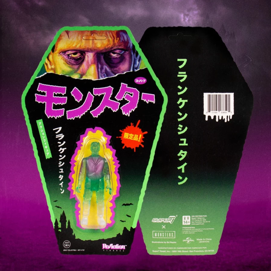 Super7 SDCC 2019 Exclusive Universal Monsters Frankenstein Reaction Figure