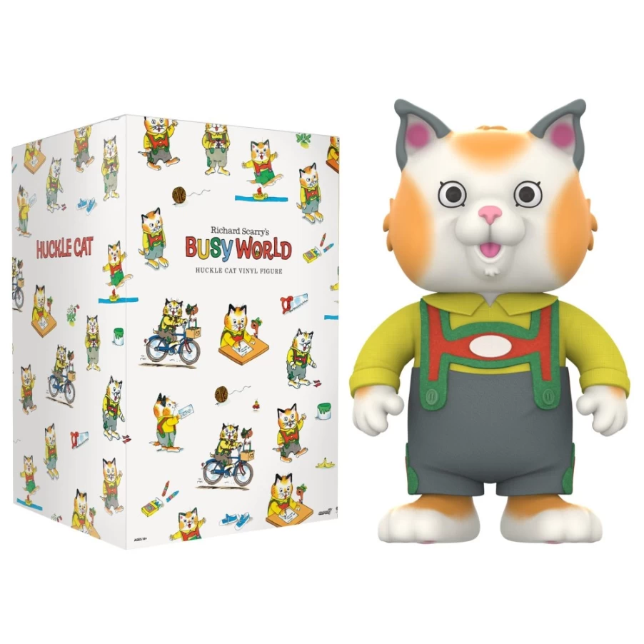 Super7 Richard Scarry Huckle Cat Supersize Vinyl Action Figure Collectible Toy