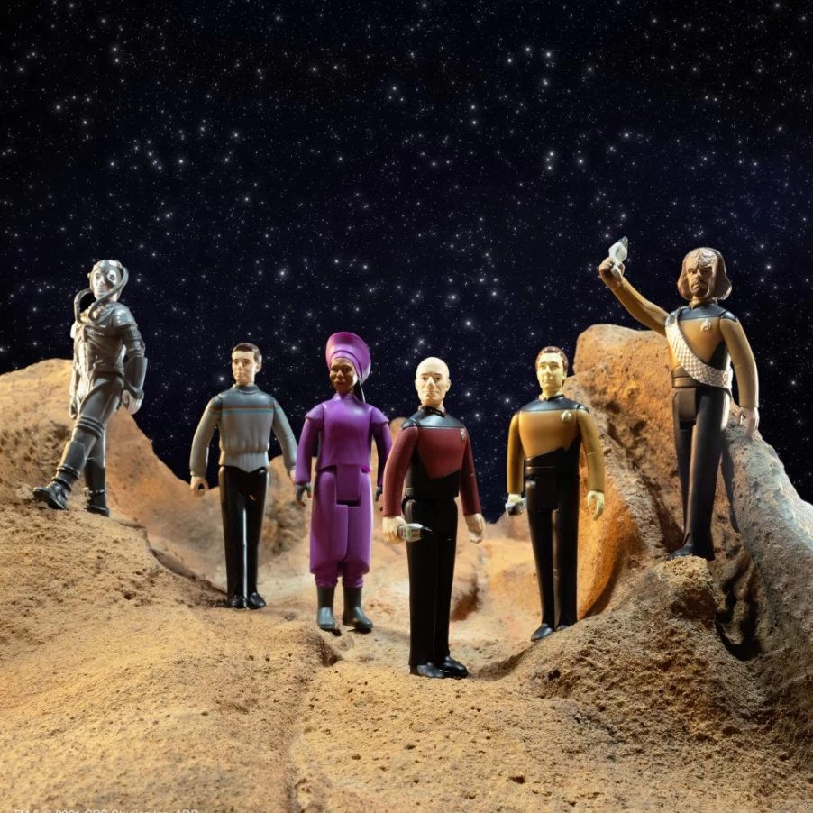 Super7 Star Trek: The Next Generation Wave 1 Action Figures 6-Piece Collectible Set