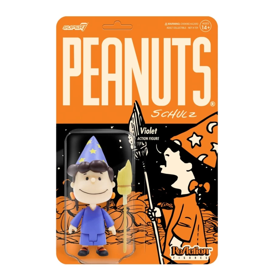 Super7 Peanuts Witch Violet Reaction Figure - Wave 4 Collectible