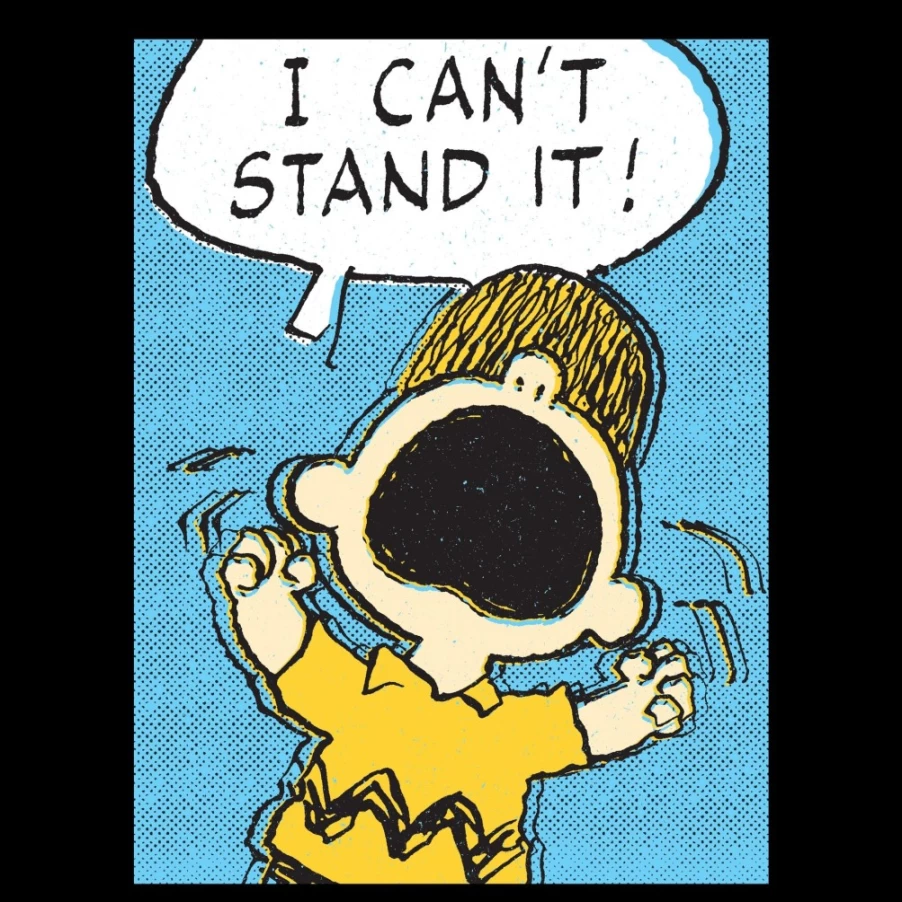 Super7 Angry Charlie Brown Peanuts Graphic T-Shirt for Men & Women - Vintage Cartoon Tee