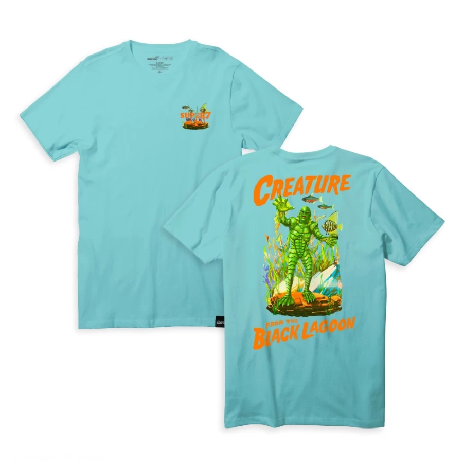 Super7 Universal Monsters Creature Aquarium Graphic Tee - Classic Horror Movie T-Shirt