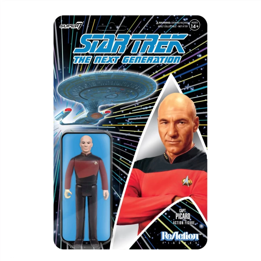 Super7 Star Trek: The Next Generation Captain Picard Action Figure Wave 1 Collectible